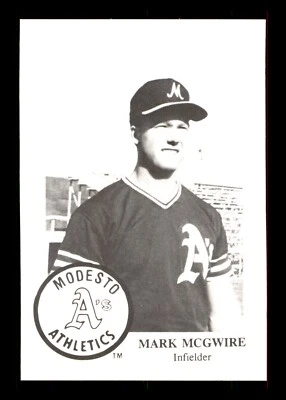 Tarjeta Sequoia Chong Enterprises 1985 Mark MCGWIRE Modesto A's Rookie Minor Lg #17 Foto 1 de 2