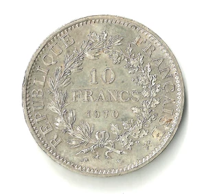 France 1970 Silver 10 Francs ( KM#932) - Picture 1 of 2