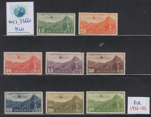 WC1_33660 CHINA. Colorido lote de sellos de correo aéreo de 1932-33. MLH - Imagen 1 de 1