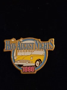 Prendedor de solapa Hot August Nights 1990 vintage  - Imagen 1 de 2