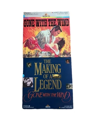Laserdisc Bundle - Gone With the Wind  + The Making Of Gone With The Wind LD Lot Foto 1 de 2