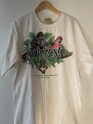 Camisa Vintage Años 90 Rainforest Café Cancún Talla XL Foto 1 de 2