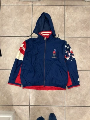 Chaqueta Vintage Starter 1996 Juegos Olímpicos de Atlanta Talla L Bandera Americana Años 90 Foto 1 de 4
