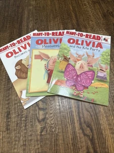Lot Of 3 Olivia The Pig Books Ready To Read Level One Children’s Readers - Foto 1 di 19