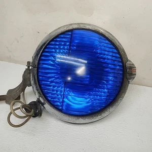 Foco/luz vintage Unity S-3 con soporte - azul cobalto - raro  - Imagen 1 de 10