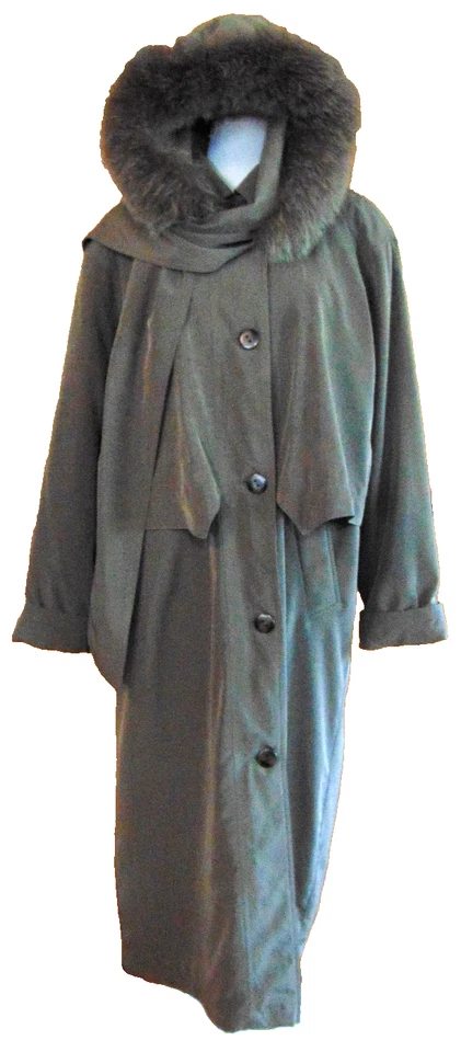 De Colección Nuage Par-by Capital Prenda Chaqueta Parka ABRIGO GABARDINA Piel de Zorro Capucha ~ 16/18 Foto 1 de 4