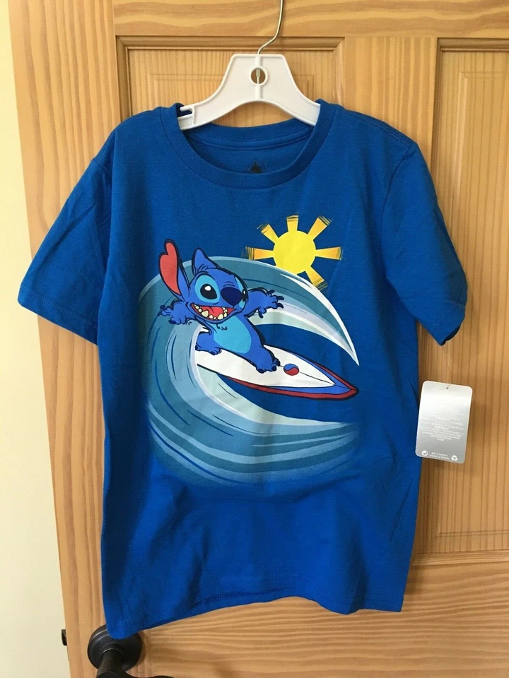 NWT Disney Store Stitch Boys Shirt Top Blue 5/6 - Image 1 of 1