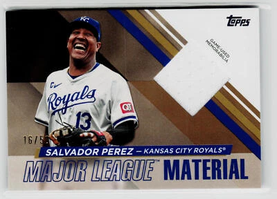 Salvador Perez 2024 Topps Update MLMU-SP Major League Materials Relics Gold /50 - Image 1 of 2