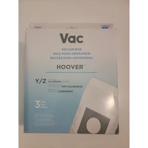 Bolsa aspiradora de alérgenos tipo Y/Z Hoover (paquete de 3) nueva en caja - Imagen 1 de 2