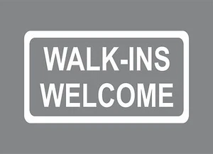 Walk Ins Welcome Store Business Storefront Door Window Vinyl Decal Sticker - Bild 1 von 2