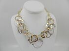 Statement Necklace, 18" + 3" extender Style & Co Mixed Stone Beaded Link