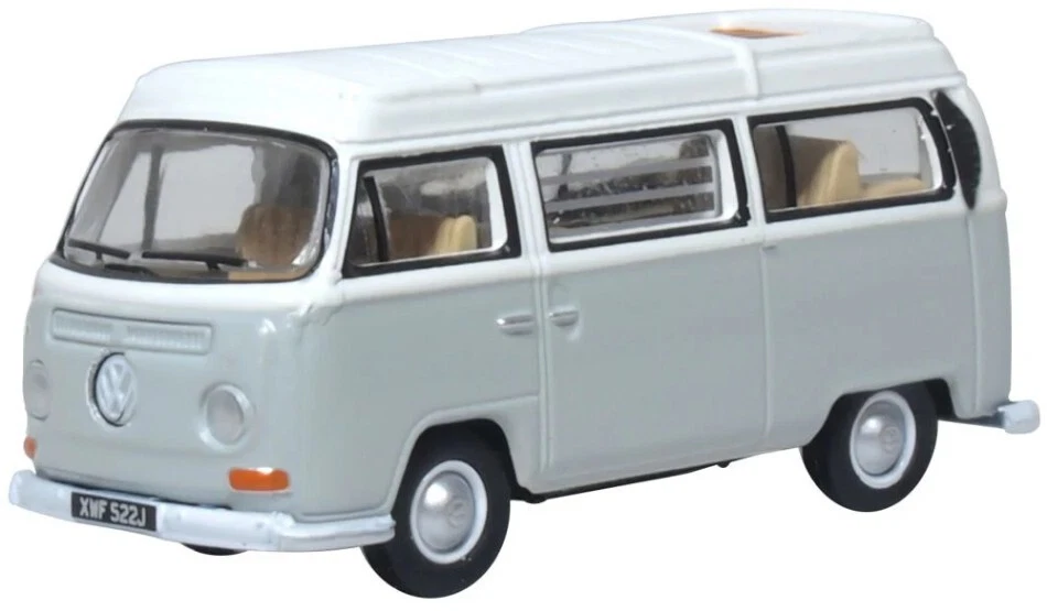 Oxford VW BAY WINDOW CAMPER SILVER/GREY 1:76 - Immagine 1 di 1
