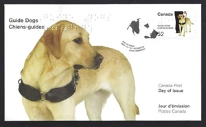 Canada # 2266 Guide Dogs - Braille Issue Brand New 2008 Unaddressed Cover - Picture 1 of 2