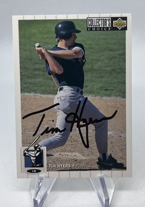 Tim Hyers Signed RC 1994 Collectors Choice #612 Auto San Diego Padres 