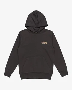 BILLABONG - Boys Foundation Pullover Hoodie (8-16 Yrs) - Raven - Hooded Top - Picture 1 of 2