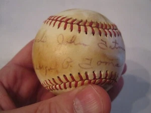 1980 GEORGE TOMA K.C. ROYALS SIGNIERTER BASEBALL - PLAYOFF-SPIEL GEGEN NY - TUBE BBA12 - Bild 1 von 4