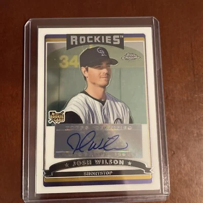 2006 Topps Chrome #351 Josh Wilson Autograph Rookie Card - Image 1 of 2