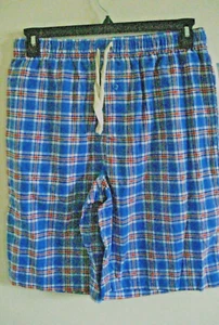 Herren Pyjama Shorts blau kariert Größe M NEU - Bild 1 von 2