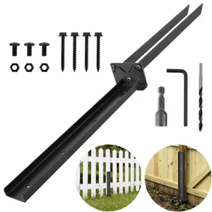 Heavy Duty Fence Post Repair Stakes Fence Post Anchor Ground Stake Repair Tool - Picture 1 of 12