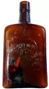 1899 - 1918 FREIBERG GANNYMEDE 76 PRE PRO BROWN WHISKEY BOTTLE CINCINNATI OH - Picture 1 of 8