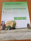 Prospekt Krone Rundballenpressen KR Traktor Schlepper brochure 19