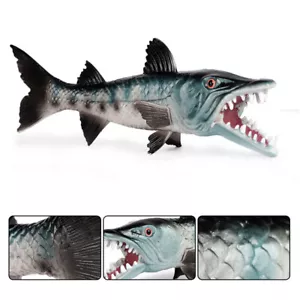 Piranha Wolffish Figur Ozeanfisch Tier Modell Spielzeug Sammler Dekor Kinderspielzeug - Bild 1 von 2