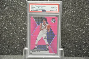 2019 Panini Mosaic #21 Jarrett Allen Pink Fluorescent /10 PSA 10 - Picture 1 of 2