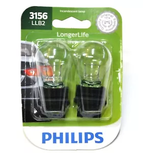 Philips LongerLife 3156 27W Two Bulbs Head Light Cornering Turn Replacement Lamp - Picture 1 of 7