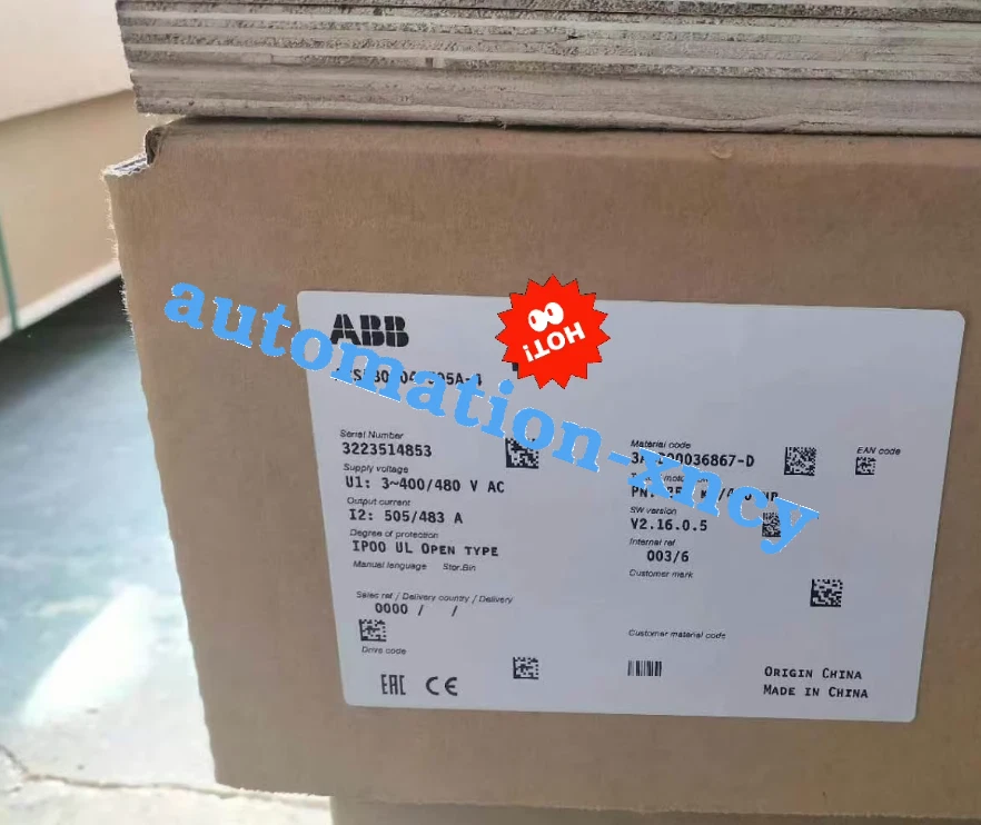 ABB frequency converter ACS580-04-505-A 250KW Fast shipping#DHL or FedEx - Image 1 of 1