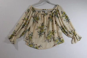 Forever 21 Top Floral Long Sleeve - Size Small - Bild 1 von 7