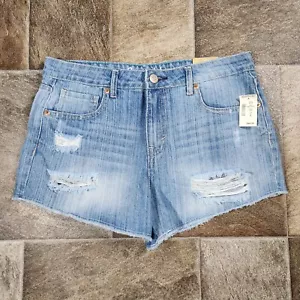 Pantaloncini corti Aeropostale Distressed vita alta nuovi con etichetta taglia 8 - Foto 1 di 8