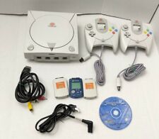 Sega Dreamcast Console Bundle 2 Controllers Memory Cards 1 Game Tested 