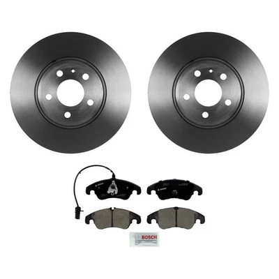 For Audi Q5 2009-2011 Bosch QuietCast Premium Front Brake Kit w Ceramic Pads Foto 1 de 4
