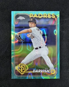 2024 Topps Chrome #237 Yu Darvish Aqua Lava Refractors #/199 Padres - Bild 1 von 2