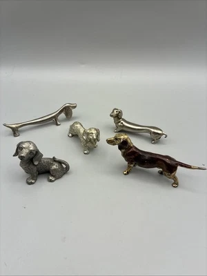 Konvolut aus fünf Dackelfiguren - Bild 1 von 4