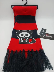 Hot-Topic Skelanimals Scarf Red/Black. NEW - Picture 1 of 4