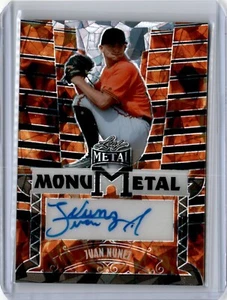 2024 Leaf Metal MonuMetal Fire Juan Nunez 1/1 (B44) Blue Jays - Picture 1 of 2