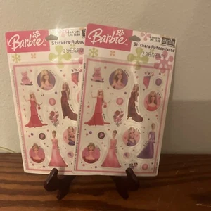 Hallmark Heartline Stickers Mattel Barbie Sticker NOS 2 Packs 2005 Valentines - Picture 1 of 12