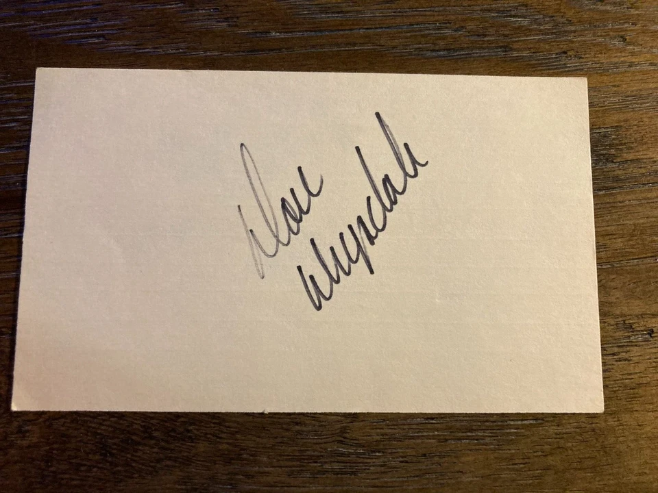 Don Drysdale Dodgers signed autographed baseball 3x5 index card HOF - Image 1 of 1
