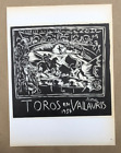 Pablo Picasso Original Lithograph Toros En Vallauris 1954, Bull Fight, Mourlot
