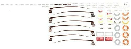 Fred Cady 286 1970 PLYMOUTH BARRACUDA RACING STRIPES 1/25 waterslide decal - Image 1 of 1