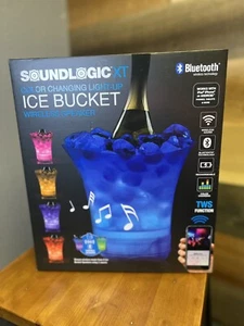 Soundlogic XT Color Changing Light-Up Ice Bucket Wireless Speaker Bluetooth - Picture 1 of 4