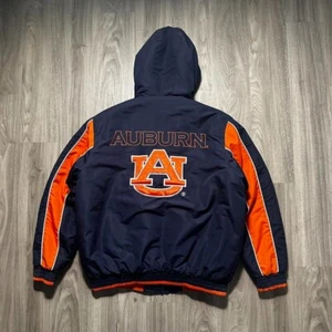 Vintage 90s Large Auburn University Puffer Jacket - Picture 1 of 8