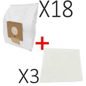 18 Vacuum Bags + 3 Filters For Wertheim W2000 Cat and Dog Synthetic VC-H4809 - Picture 1 of 4