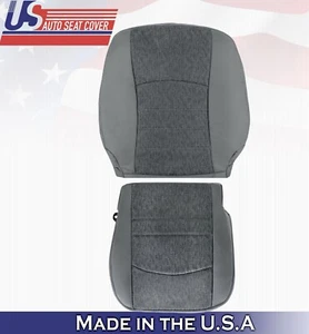 2013 to 2018 Fits Dodge Ram 4500 SLT Driver Top & Bottom Cloth Seat Covers Gray - Picture 1 of 12