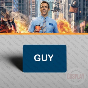 FREE GUY Namensschild | Ryan Reynolds | Typ Namensschild | Cosplay Ausweise - Bild 1 von 3