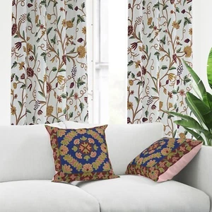 Kashmiri Chainstitch cushion cover 40x40 cms, cushion covers - Picture 1 of 3