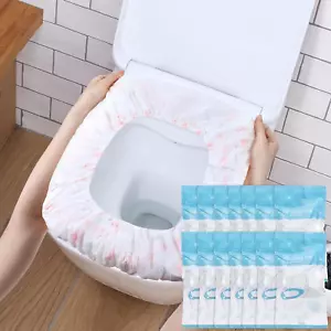 80 Count Disposable Toilet Seat Covers Travel Pack Waterproof Disposable Toilet - Picture 1 of 1