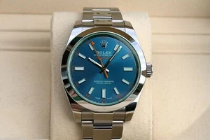 ROLEX 116400GV MILGAUSS WATCH BLUE DIAL Z-BLUE - Picture 1 of 10