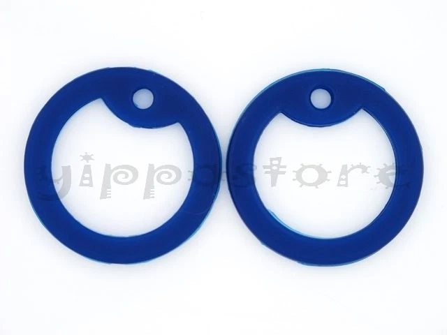 4 Silenciadores de goma de silicona de color azul oscuro del ejército militar para etiquetas de perro Foto 1 de 1